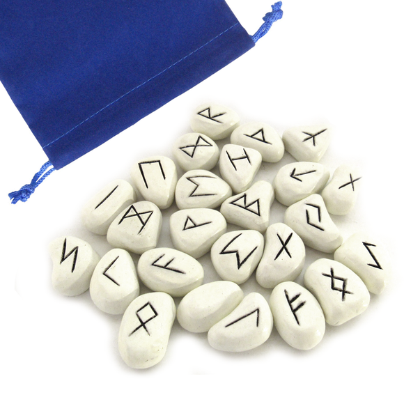 White Resin Rune Set