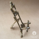 Brass Scrying Mirror Stand