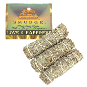 Love & Happiness Smudges (Package of 3) by Ancient Aromas (Native Made)