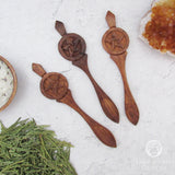 Pentagram Carved Wood Spoon