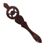 Triple Moon Carved Wood Spoon