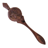Pentagram Carved Wood Spoon