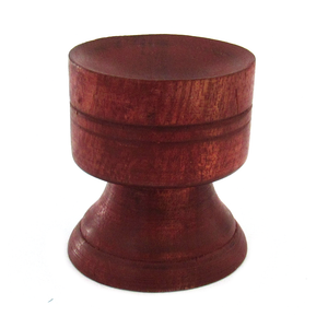 Round Wood Crystal Ball Stand