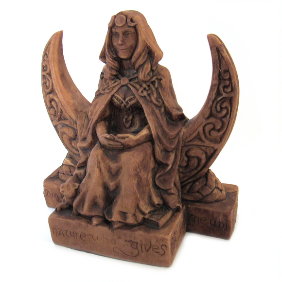 Moon Goddess Statue (Wood Color)