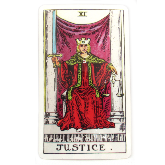 Justice Tarot Sticker (Large)