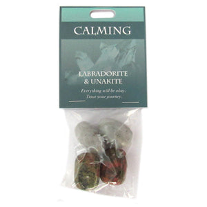 Calming Gemstones (Labradorite and Unakite) - Package of 4