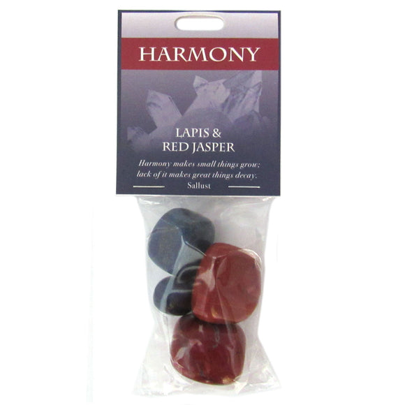 Harmony Gemstones (Lapis and Red Jasper) - Package of 4