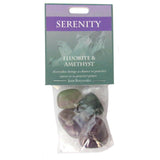 Serenity Gemstones (Fluorite and Amethyst) - Package of 4