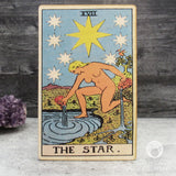 Tarot Art Print on Wood (The Star)