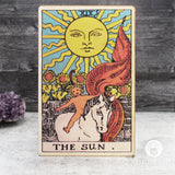 Tarot Art Print on Wood (The Sun)