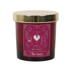 The Lovers (Red Rose) Tarot Candle