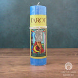 The High Priestess Tarot Pillar Candle with Pewter Pendant