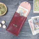 Triple Moon Leather Tarot Deck Holder