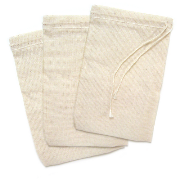 Cotton Tea Bags (Package of 3)