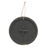 Bronze Terracotta Triple Moon Plaque