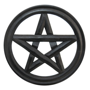 Pentacle Wall Hanging (12 Inches) - Black