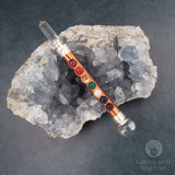 Seven Chakras Mini Copper Wand with Gemstones