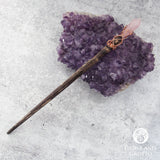 Faceted Rose Quartz Crystal Wand