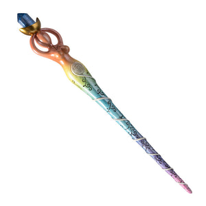 Spiral Goddess Rainbow Wand