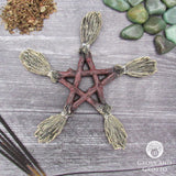 Besom Pentagram Wall Hanging