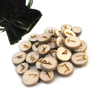 Poplar Wood Rune Set