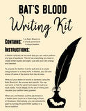 Bat's Blood Spell Writing Kit