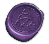Wicca Sealing Wax Kit (Purple with Triquetra Stamp)